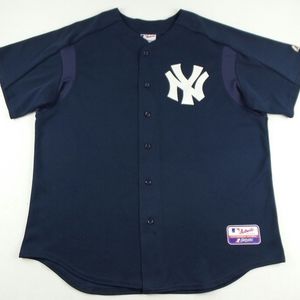Vintage Majestic New York Yankees Derek Jeter Baseball Jersey Size Men's 2XL